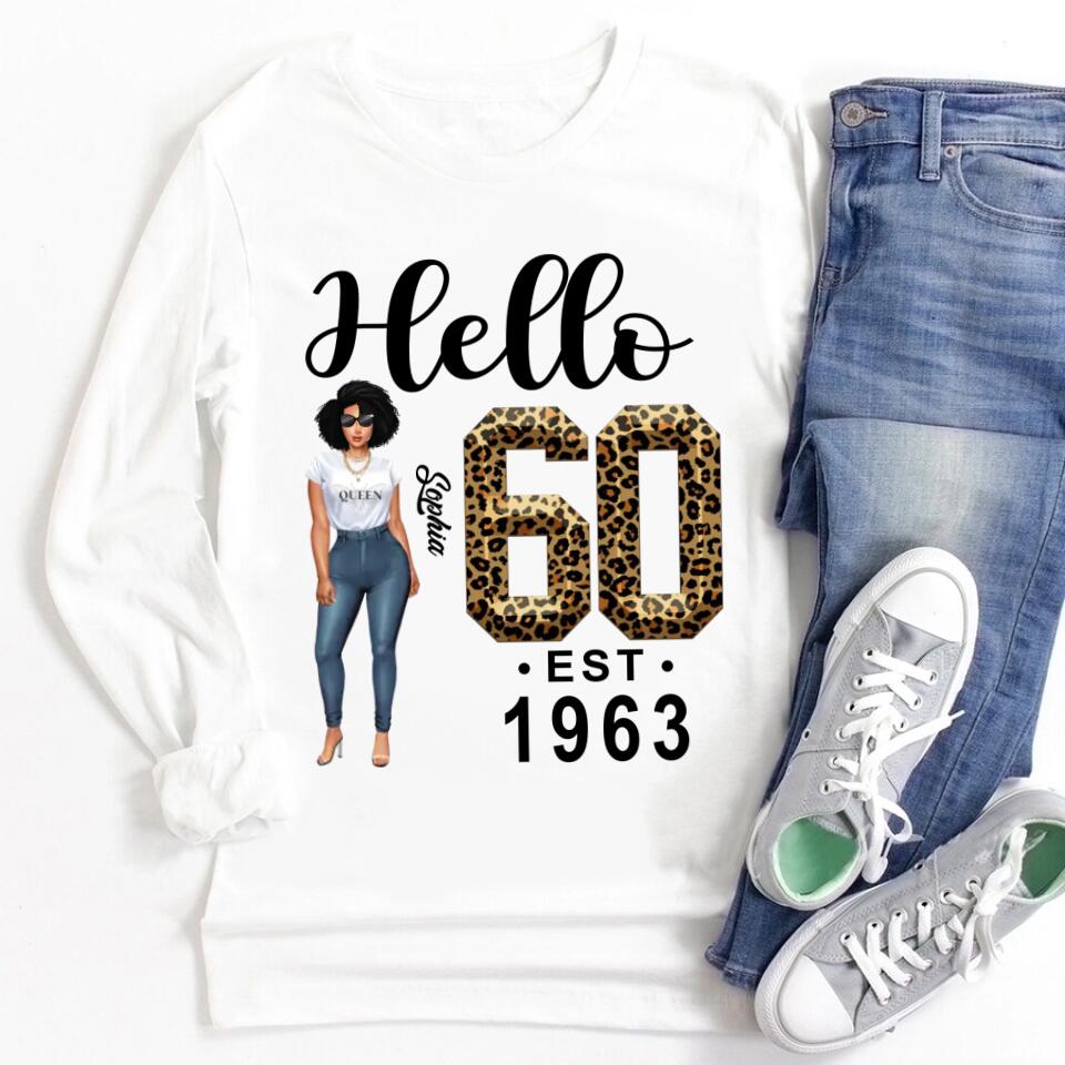 Chapter 60, Fabulous Since 1963 60th Birthday Unique T Shirt For Woman, Custom Birthday Shirt, Her Gifts For 60 Years Old , Turning 60 Birthday Cotton Shirt