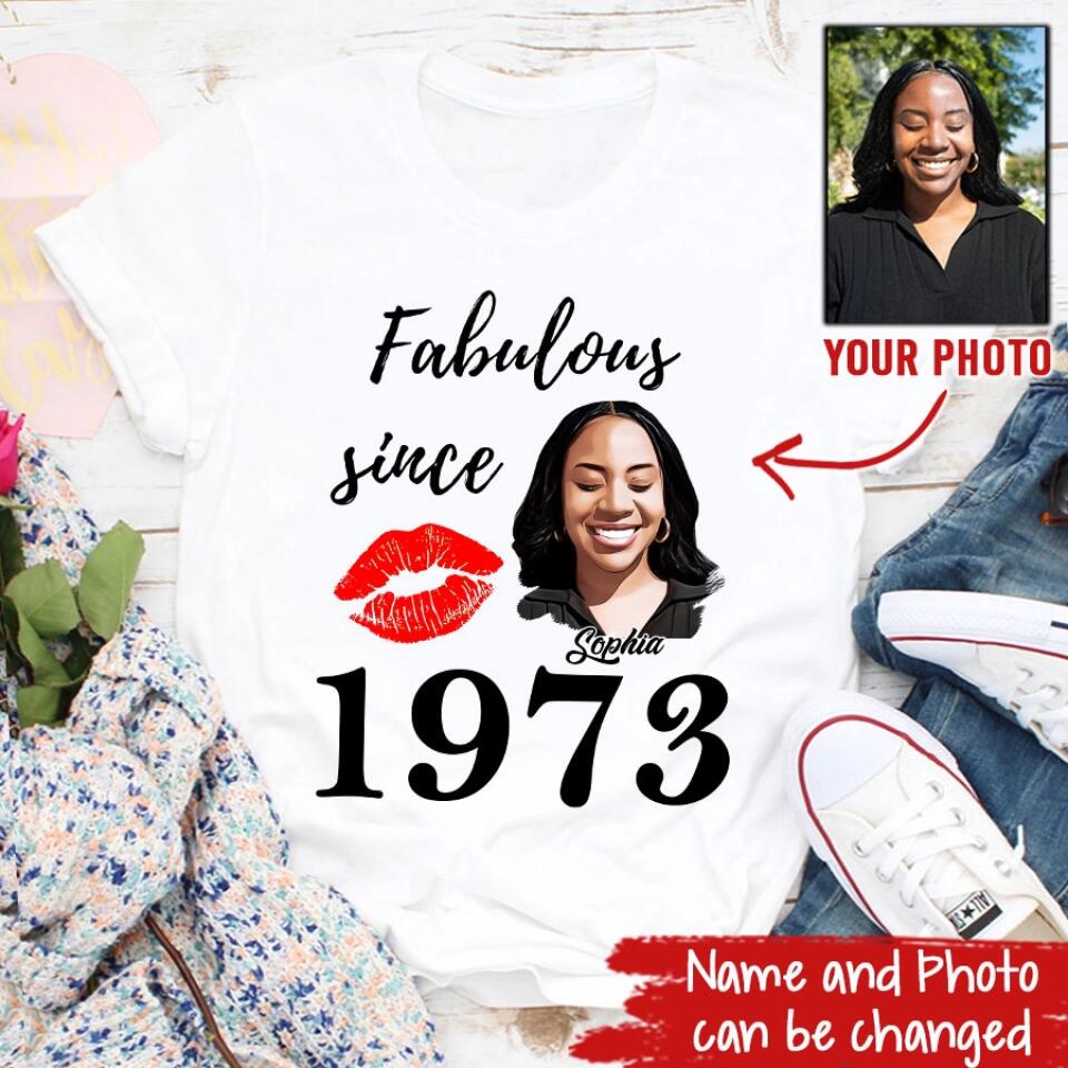 50th Birthday Shirts, Custom Birthday Shirts, Turning 50 Shirt, Gifts For Women Turning 50, 50 And Fabulous Shirt, 1973 Shirt, 50th Birthday Shirts For Her