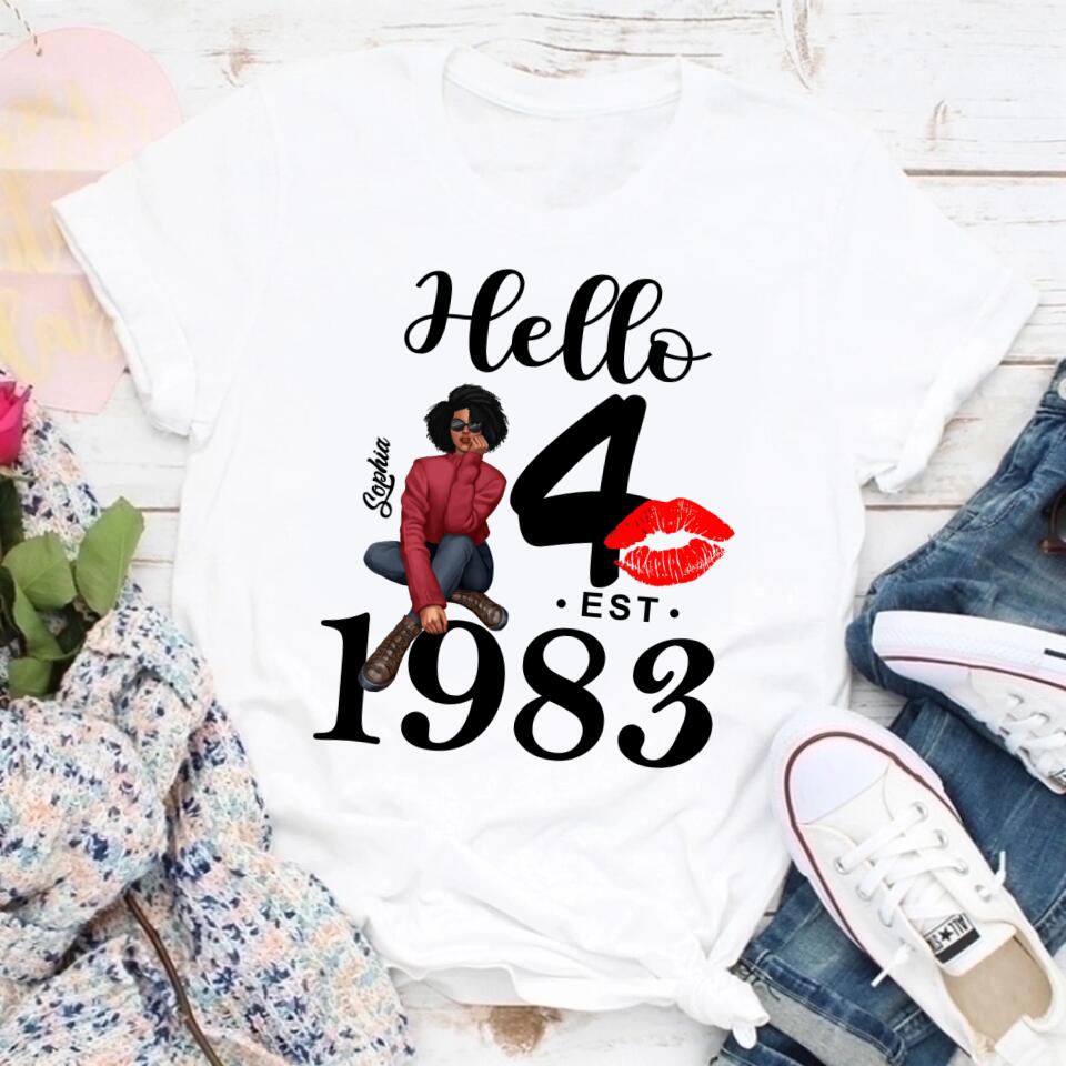 40th Birthday Shirts, Custom Birthday Shirts, Turning 40 Shirt, Gifts For Women Turning 40, 40 And Fabulous Shirt, 1983 Shirt, 40th Birthday Shirts For Her