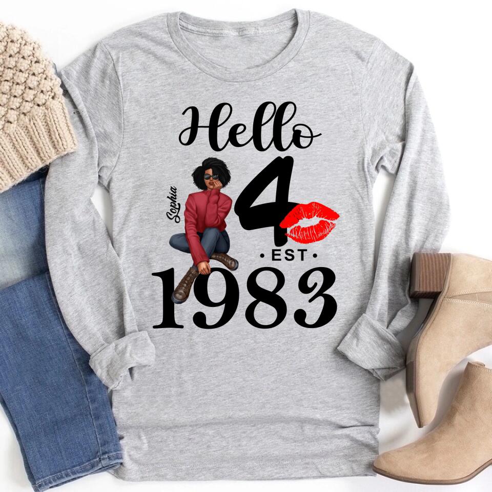 40th Birthday Shirts, Custom Birthday Shirts, Turning 40 Shirt, Gifts For Women Turning 40, 40 And Fabulous Shirt, 1983 Shirt, 40th Birthday Shirts For Her