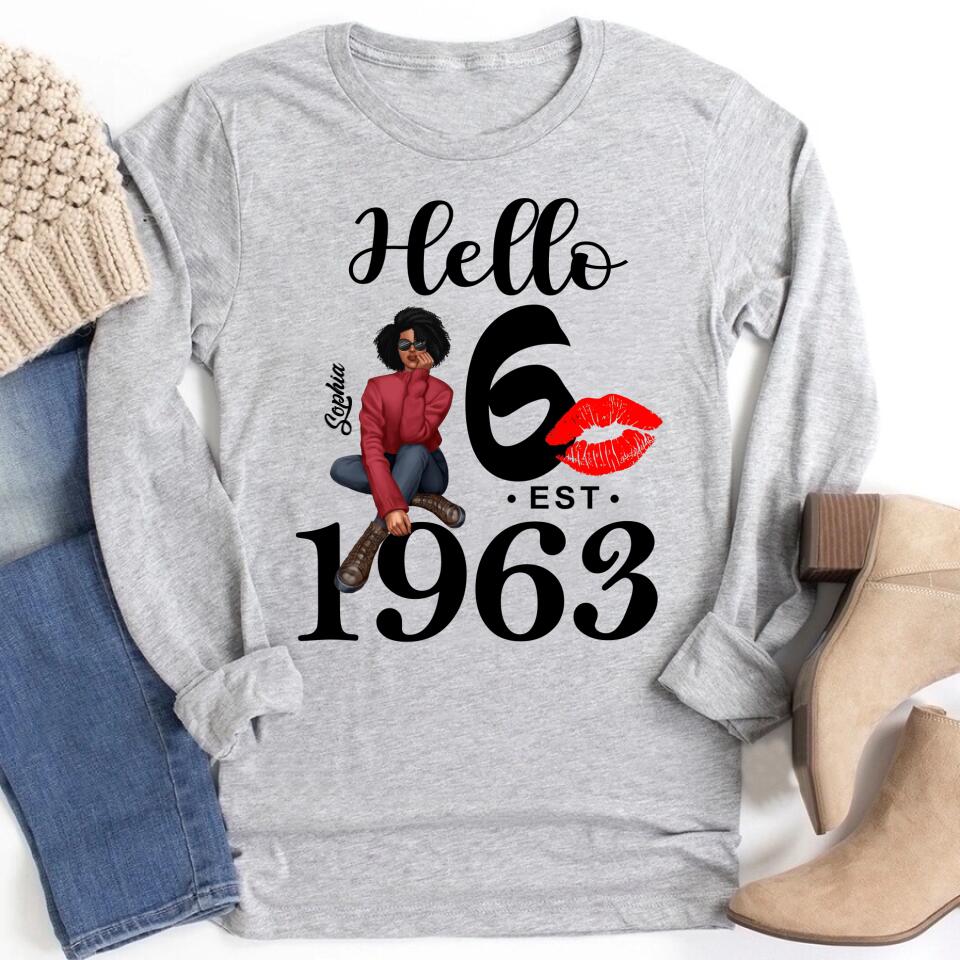 60th Birthday Shirts, Custom Birthday Shirts, Turning 60 Shirt, Gifts For Women Turning 60, 60 And Fabulous Shirt, 1963 Shirt, 60th Birthday Shirts For Her