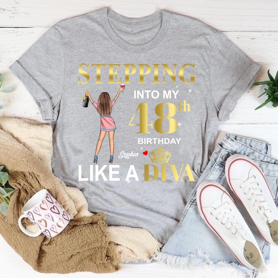 48th Birthday Shirts, Custom Birthday Shirts, Turning 48 Shirt, Gifts For Women Turning 48, 48 And Fabulous Shirt, 1975 Shirt, 48th Birthday Shirts For Her