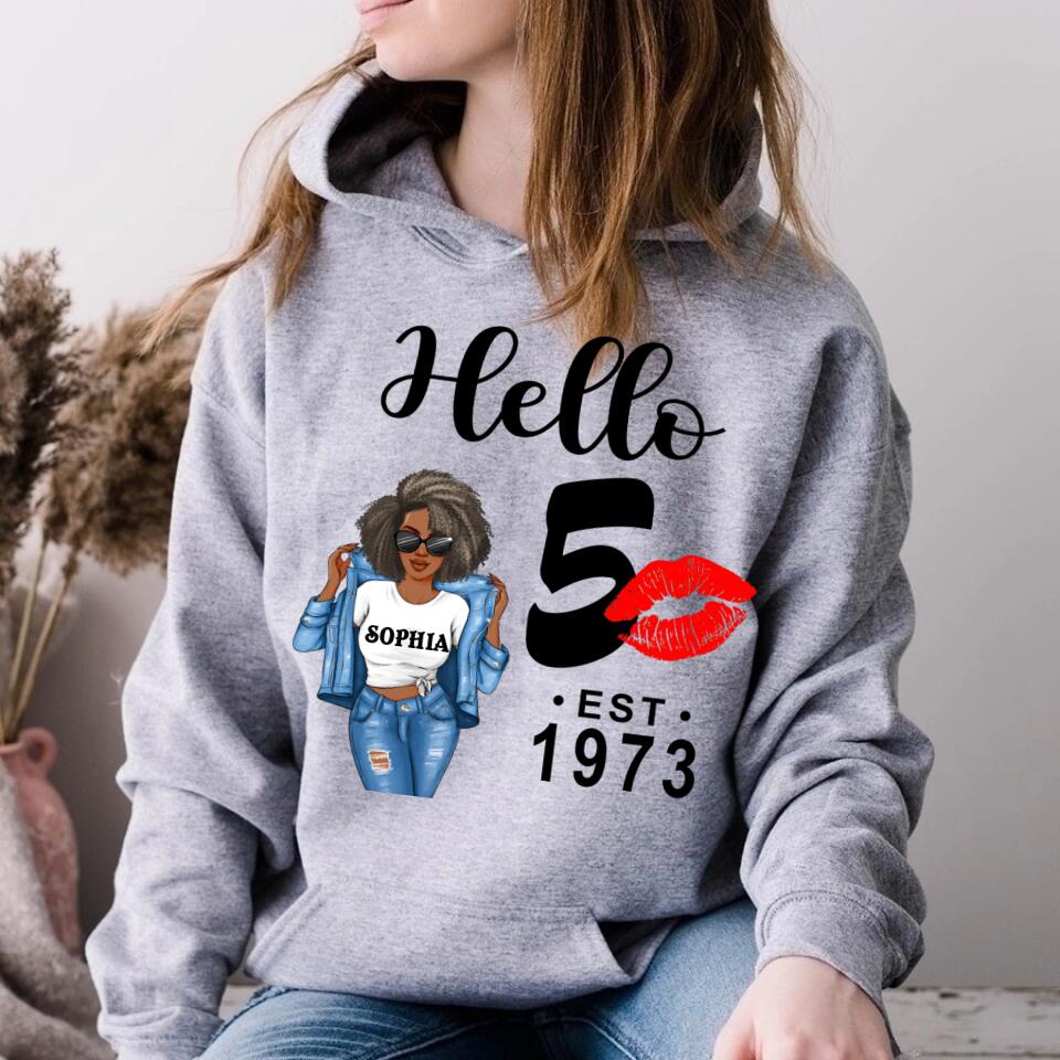 50th Birthday Shirts, Custom Birthday Shirts, Turning 50 Shirt, Gifts For Women Turning 50, 50 And Fabulous Shirt, 1973 Shirt, 50th Birthday Shirts For Her
