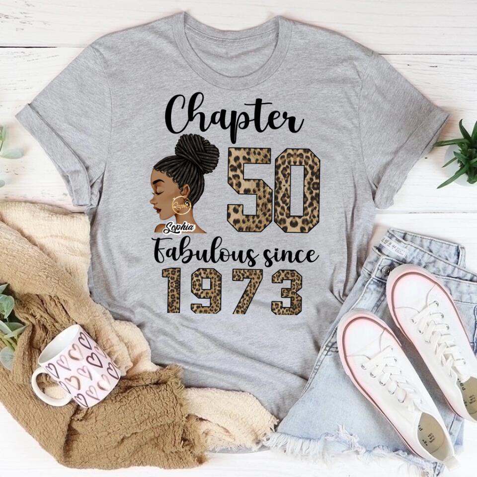 50th Birthday Shirts, Custom Birthday Shirts, Turning 50 Shirt, Gifts For Women Turning 50, 50 And Fabulous Shirt, 1973 Shirt, 50th Birthday Shirts For Her