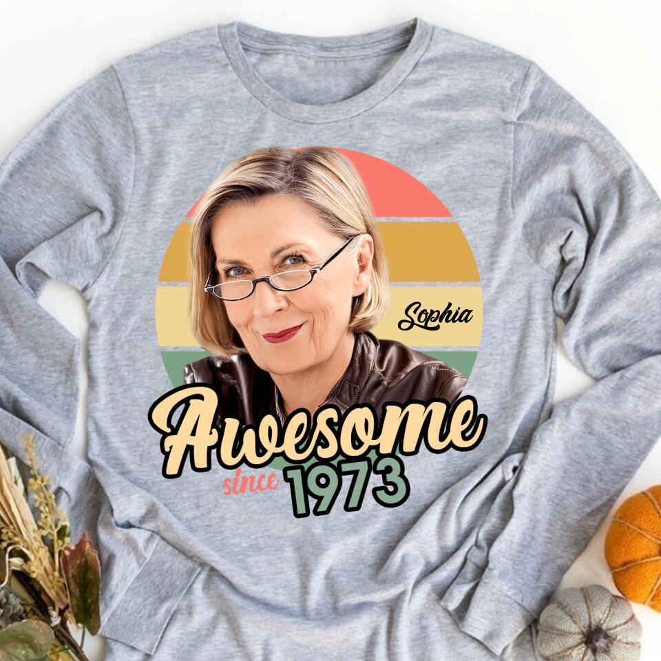 50th Birthday Shirts, Custom Birthday Shirts, Turning 50 Shirt, Gifts For Women Turning 50, 50 And Fabulous Shirt, 1973 Shirt, 50th Birthday Shirts For Her