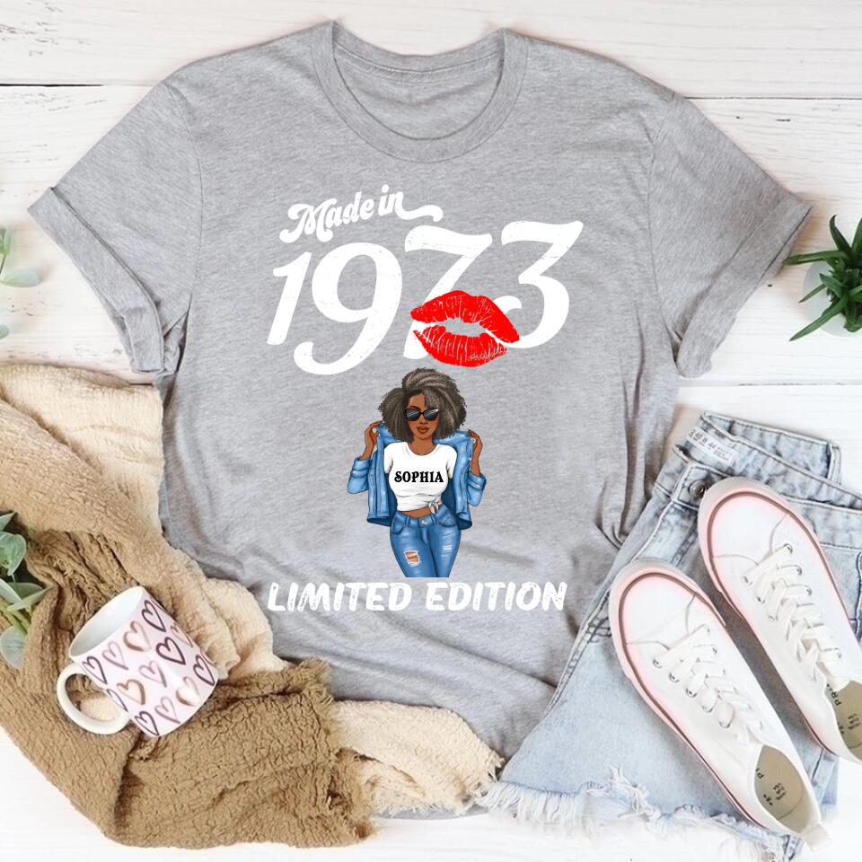 50th Birthday Shirts, Custom Birthday Shirts, Turning 50 Shirt, Gifts For Women Turning 50, 50 And Fabulous Shirt, 1973 Shirt, 50th Birthday Shirts For Her