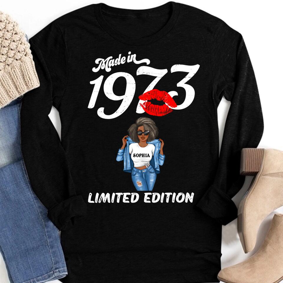 50th Birthday Shirts, Custom Birthday Shirts, Turning 50 Shirt, Gifts For Women Turning 50, 50 And Fabulous Shirt, 1973 Shirt, 50th Birthday Shirts For Her