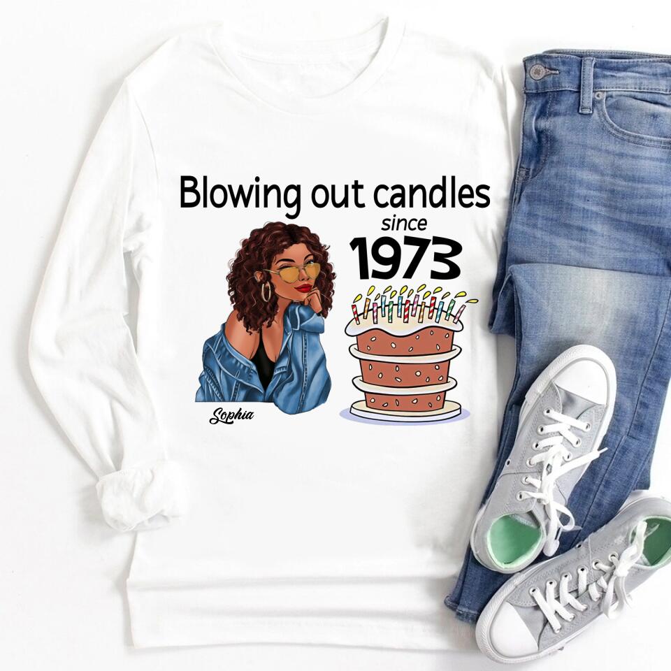 50th Birthday Shirts, Custom Birthday Shirts, Turning 50 Shirt, Gifts For Women Turning 50, 50 And Fabulous Shirt, 1973 Shirt, 50th Birthday Shirts For Her