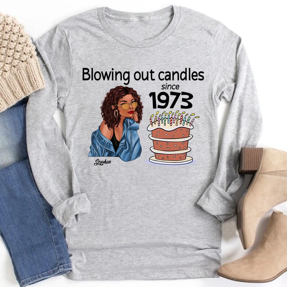 50th Birthday Shirts, Custom Birthday Shirts, Turning 50 Shirt, Gifts For Women Turning 50, 50 And Fabulous Shirt, 1973 Shirt, 50th Birthday Shirts For Her