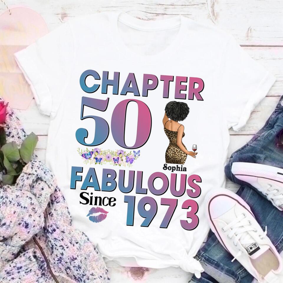 50th Birthday Shirts, Custom Birthday Shirts, Turning 50 Shirt, Gifts For Women Turning 50, 50 And Fabulous Shirt, 1973 Shirt, 50th Birthday Shirts For Her