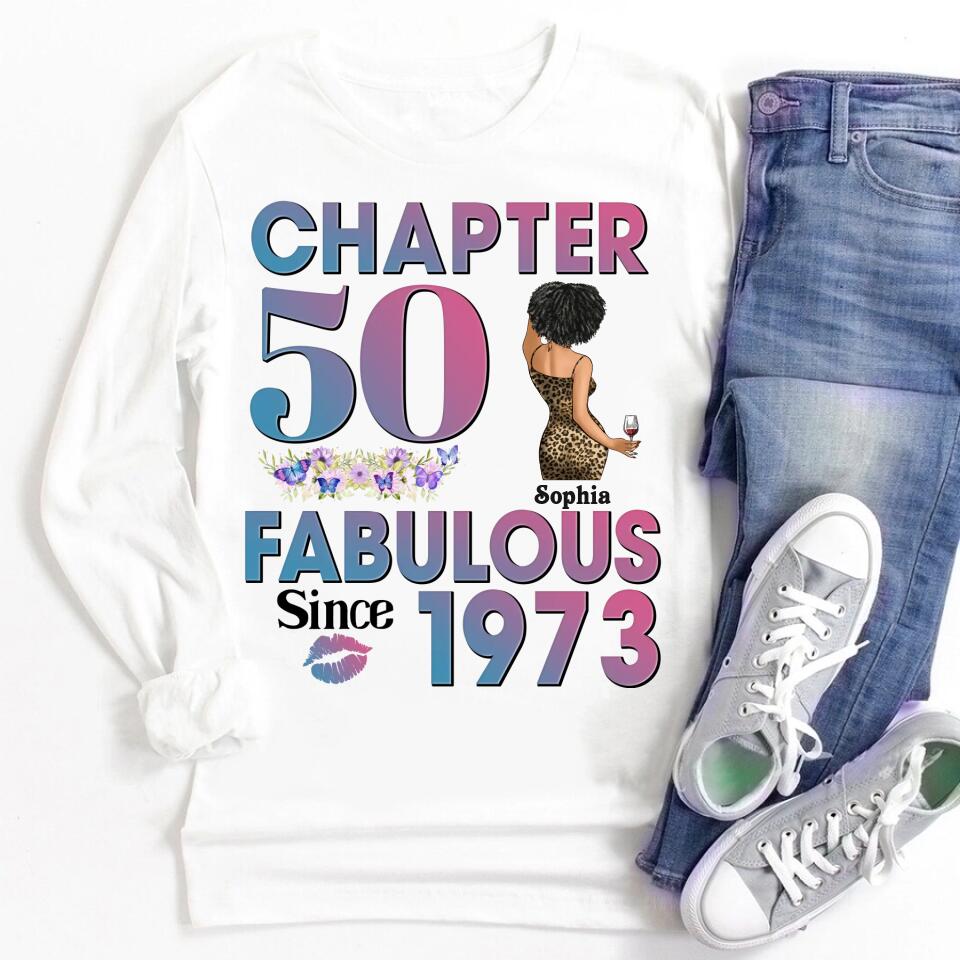 50th Birthday Shirts, Custom Birthday Shirts, Turning 50 Shirt, Gifts For Women Turning 50, 50 And Fabulous Shirt, 1973 Shirt, 50th Birthday Shirts For Her