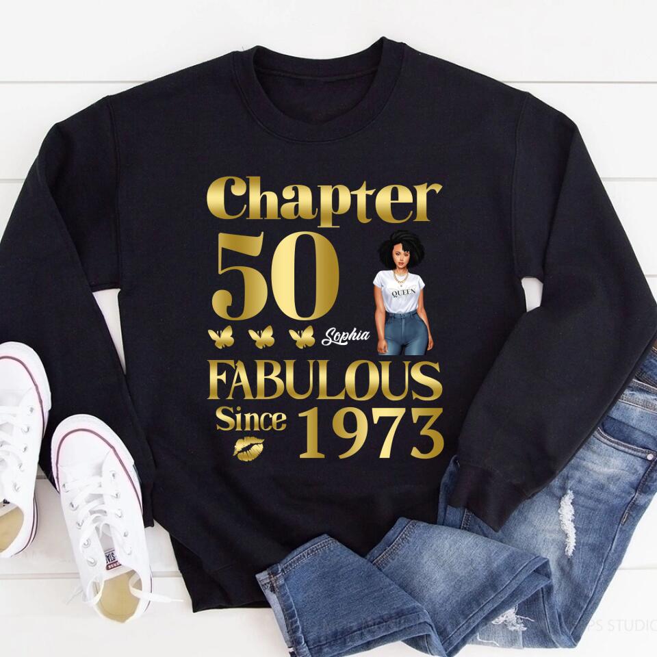 50th Birthday Shirts, Custom Birthday Shirts, Turning 50 Shirt, Gifts For Women Turning 50, 50 And Fabulous Shirt, 1973 Shirt, 50th Birthday Shirts For Her