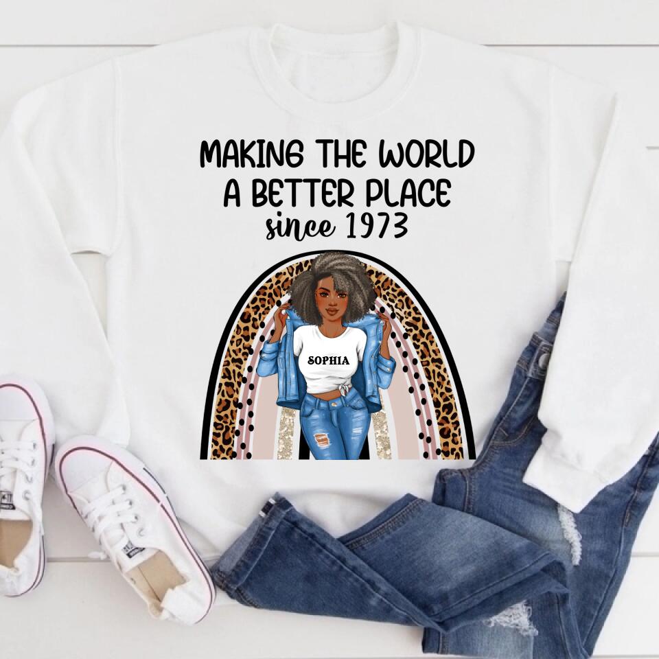 50th Birthday Shirts, Custom Birthday Shirts, Turning 50 Shirt, Gifts For Women Turning 50, 50 And Fabulous Shirt, 1973 Shirt, 50th Birthday Shirts For Her