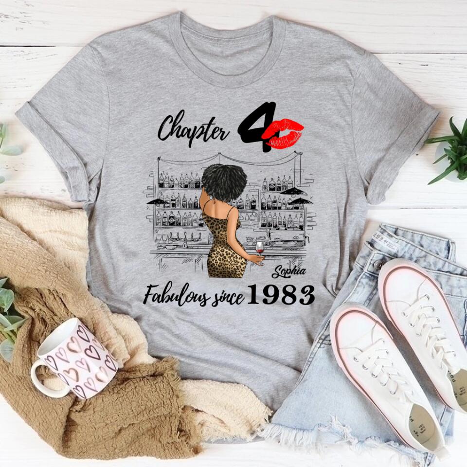 40th Birthday Shirts, Custom Birthday Shirts, Turning 40 Shirt, Gifts For Women Turning 40, 40 And Fabulous Shirt, 1983 Shirt, 50th Birthday Shirts For Her