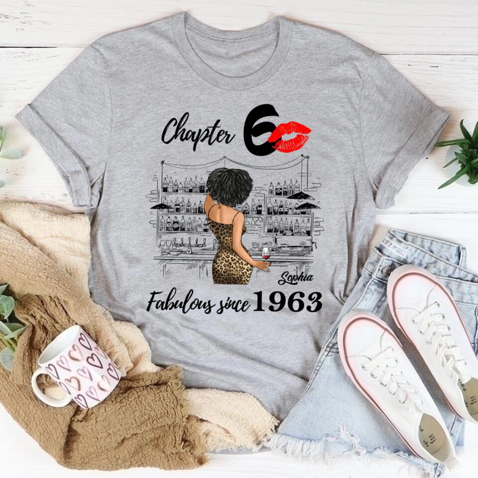 60th Birthday Shirts, Custom Birthday Shirts, Turning 60 Shirt, Gifts For Women Turning 60, 60 And Fabulous Shirt, 1963 Shirt, 60th Birthday Shirts For Her