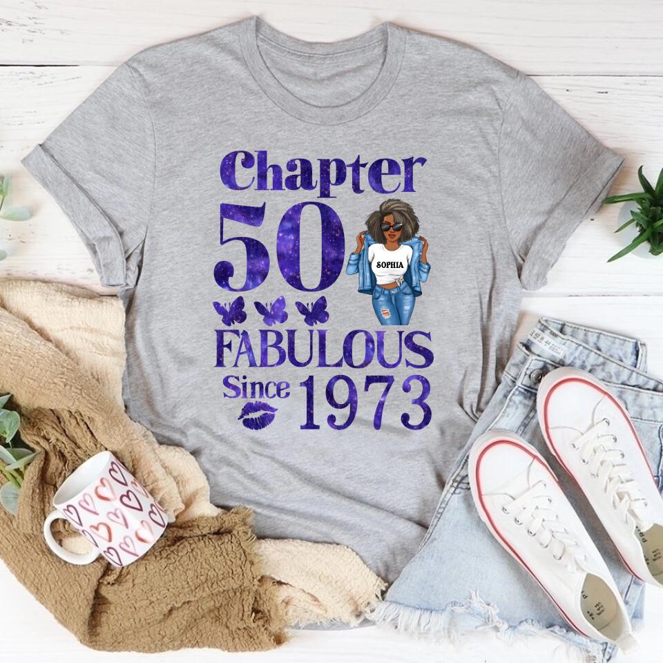 50th Birthday Shirts, Custom Birthday Shirts, Turning 50 Shirt, Gifts For Women Turning 50, 50 And Fabulous Shirt, 1973 Shirt, 50th Birthday Shirts For Her