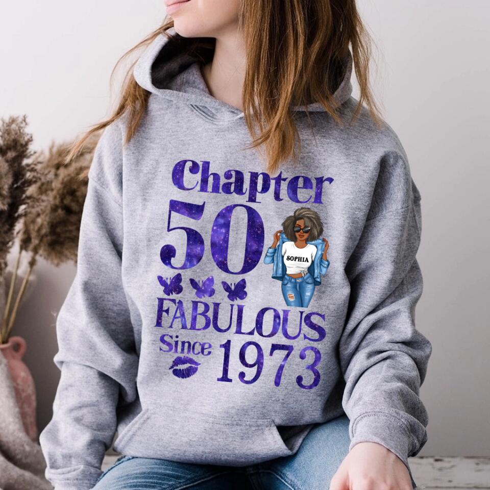 50th Birthday Shirts, Custom Birthday Shirts, Turning 50 Shirt, Gifts For Women Turning 50, 50 And Fabulous Shirt, 1973 Shirt, 50th Birthday Shirts For Her