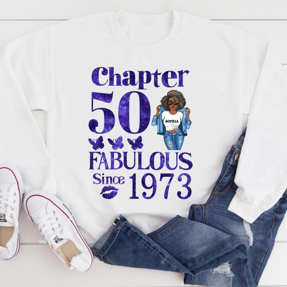 50th Birthday Shirts, Custom Birthday Shirts, Turning 50 Shirt, Gifts For Women Turning 50, 50 And Fabulous Shirt, 1973 Shirt, 50th Birthday Shirts For Her