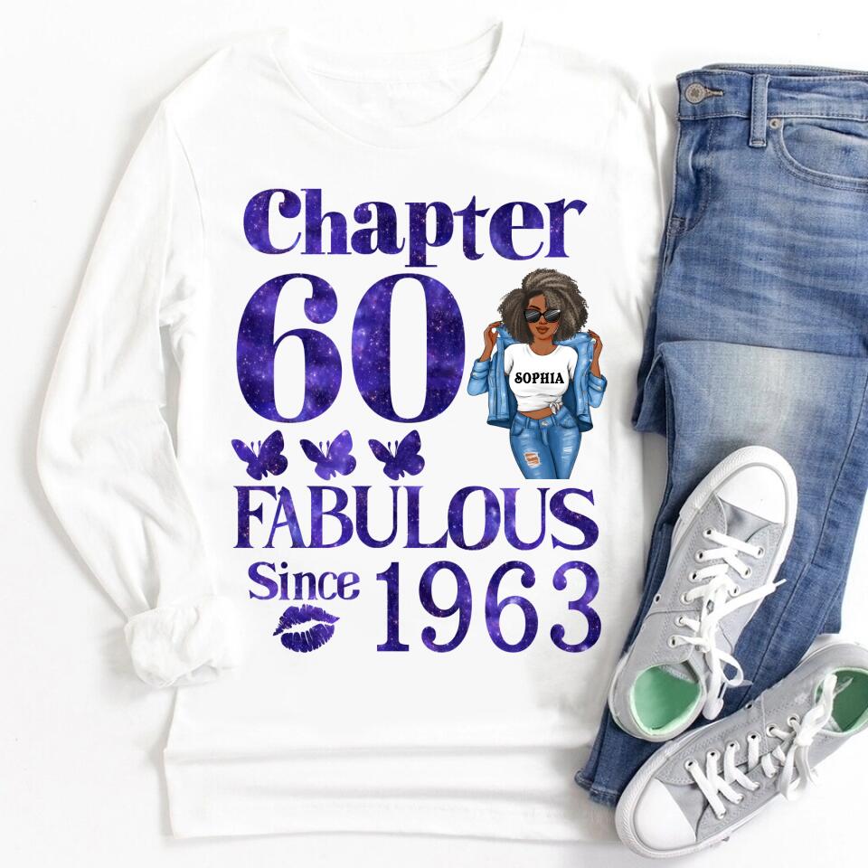 60th Birthday Shirts, Custom Birthday Shirts, Turning 60 Shirt, Gifts For Women Turning 60, 60 And Fabulous Shirt, 1963 Shirt, 60th Birthday Shirts For Her