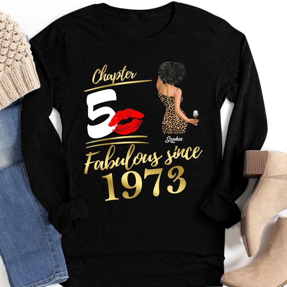 50th Birthday Shirts, Custom Birthday Shirts, Turning 50 Shirt, Gifts For Women Turning 50, 50 And Fabulous Shirt, 1973 Shirt, 50th Birthday Shirts For Her