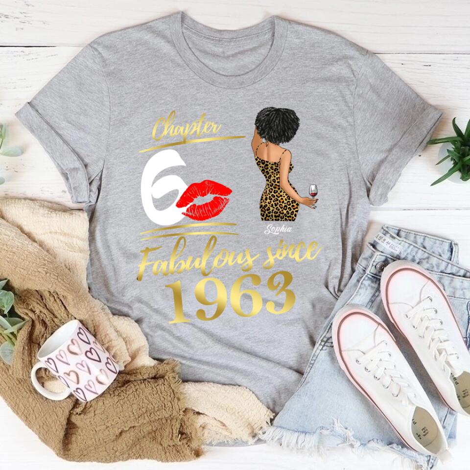 60th Birthday Shirts, Custom Birthday Shirts, Turning 60 Shirt, Gifts For Women Turning 60, 60 And Fabulous Shirt, 1963 Shirt, 60th Birthday Shirts For Her