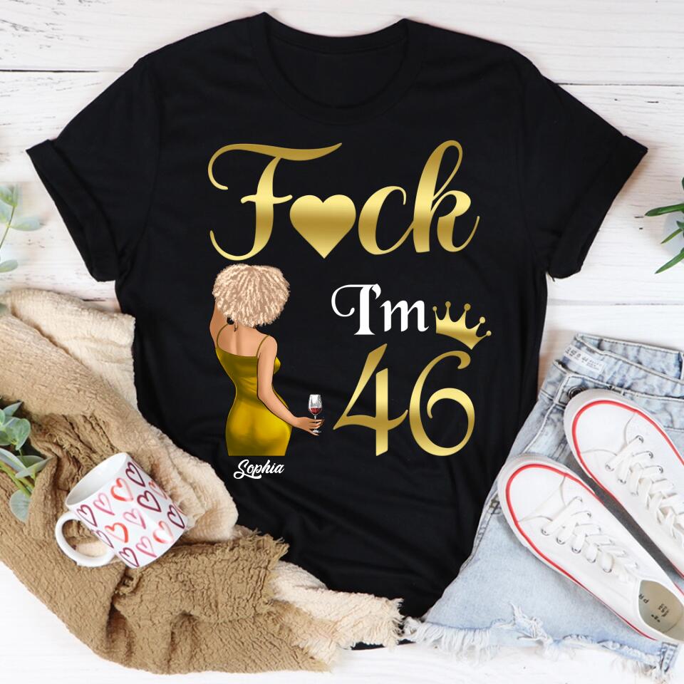 Custom Birthday Shirts, Chapter 46, Fabulous Since 1977 46th Birthday Unique T Shirt For Woman, Her Gifts For 46 Years Old