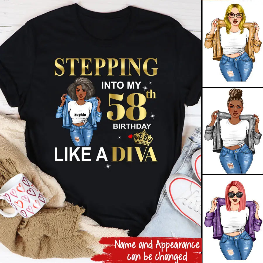 58th Birthday Shirts, Custom Birthday Shirts, Turning 58 Shirt, Gifts For Women Turning 58, 58 And Fabulous Shirt, 1965 Shirt, 58th Birthday Shirts For Her