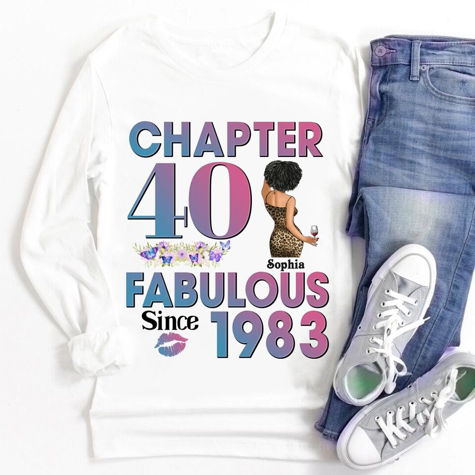 40th Birthday Shirts, Custom Birthday Shirts, Turning 40 Shirt, Gifts For Women Turning 40, 40 And Fabulous Shirt, 1983 Shirt, 40th Birthday Shirts For Her