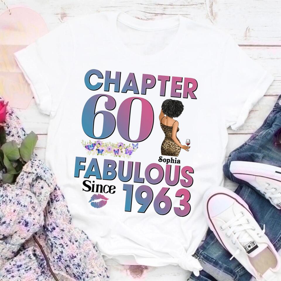60th Birthday Shirts, Custom Birthday Shirts, Turning 60 Shirt, Gifts For Women Turning 60, 60 And Fabulous Shirt, 1963 Shirt, 60th Birthday Shirts For Her