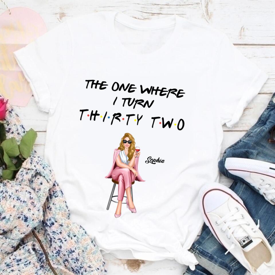 32nd Birthday Shirts, Custom Birthday Shirts, Turning 32 Shirt, Gifts For Women Turning 32, 32 And Fabulous Shirt, 1991 Shirt