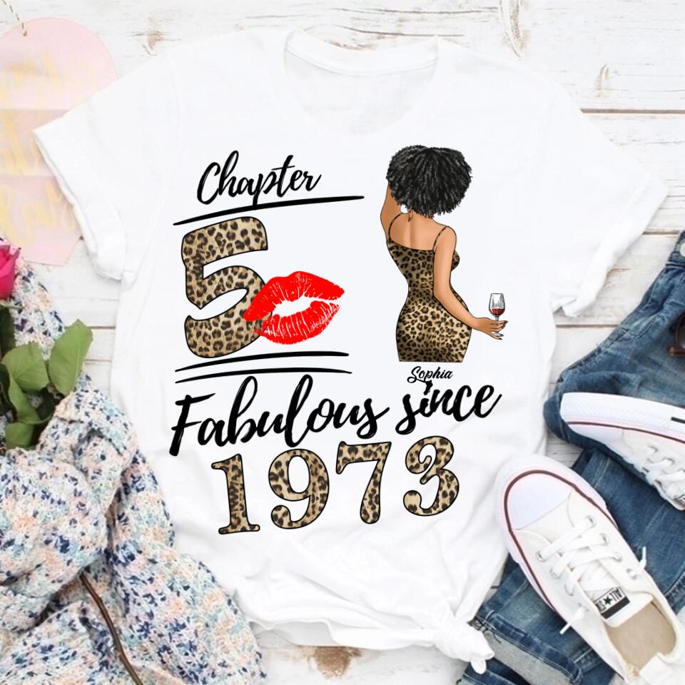 50th Birthday Shirts, Custom Birthday Shirts, Turning 50 Shirt, Gifts For Women Turning 50, 50 And Fabulous Shirt, 1973 Shirt, 50th Birthday Shirts For Her