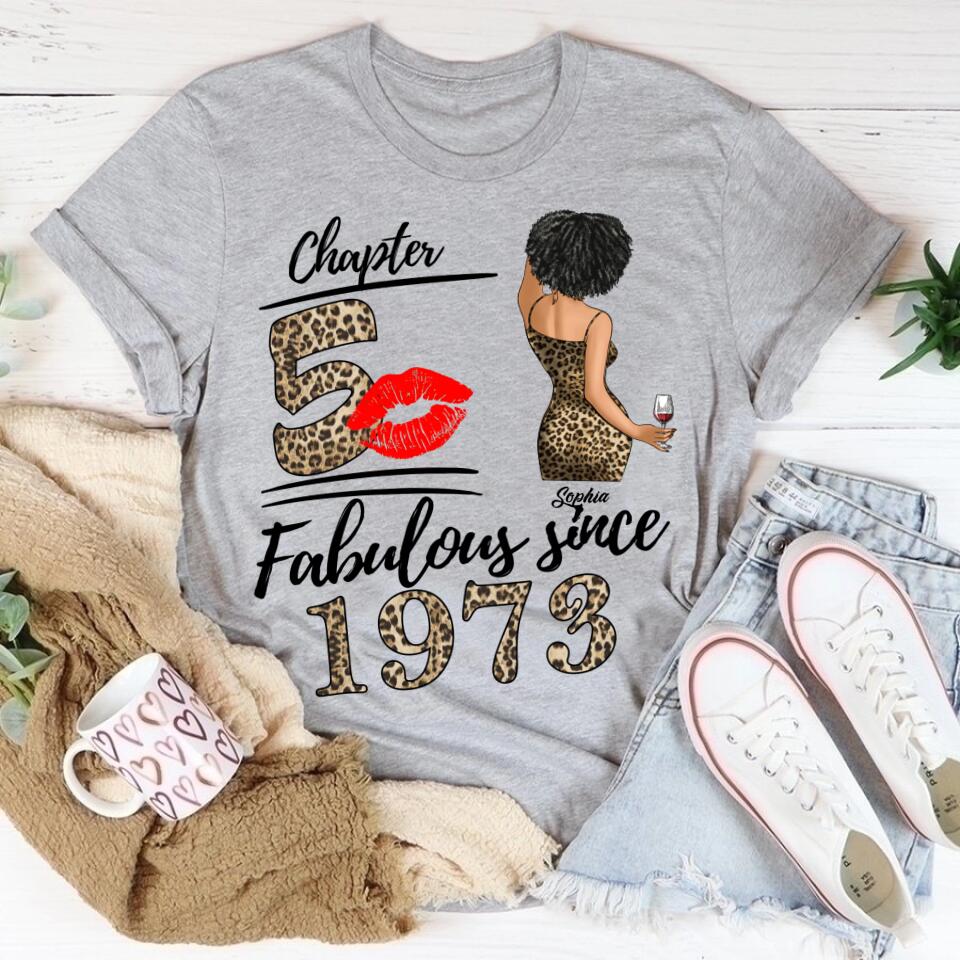 50th Birthday Shirts, Custom Birthday Shirts, Turning 50 Shirt, Gifts For Women Turning 50, 50 And Fabulous Shirt, 1973 Shirt, 50th Birthday Shirts For Her