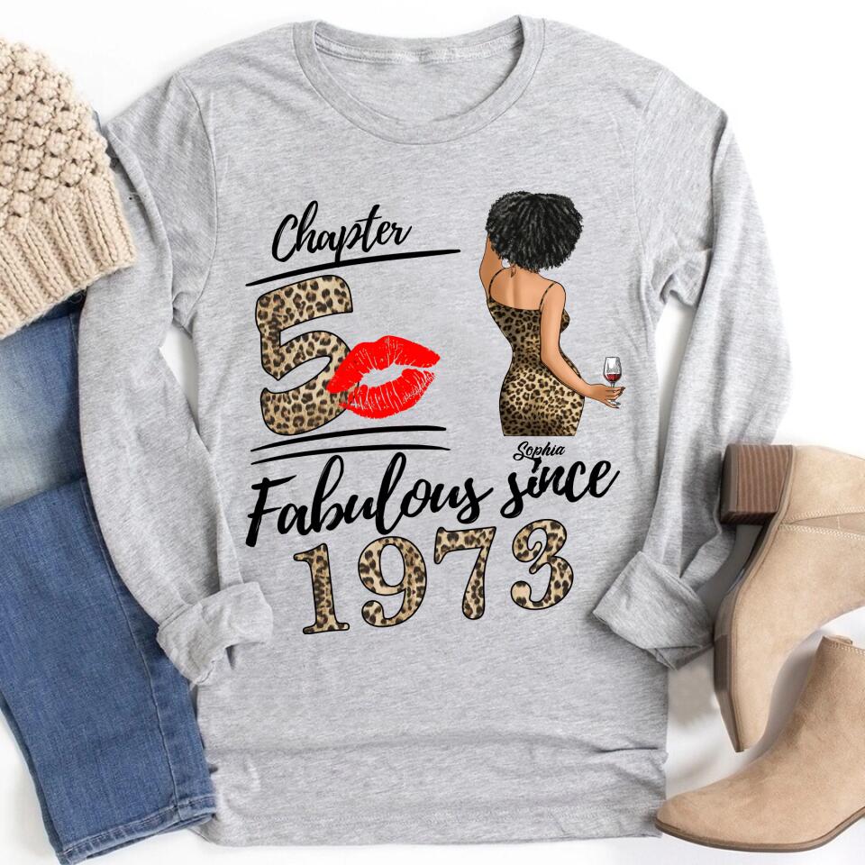 50th Birthday Shirts, Custom Birthday Shirts, Turning 50 Shirt, Gifts For Women Turning 50, 50 And Fabulous Shirt, 1973 Shirt, 50th Birthday Shirts For Her