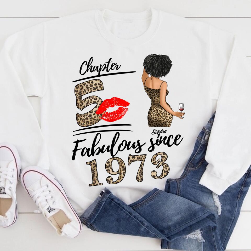 50th Birthday Shirts, Custom Birthday Shirts, Turning 50 Shirt, Gifts For Women Turning 50, 50 And Fabulous Shirt, 1973 Shirt, 50th Birthday Shirts For Her