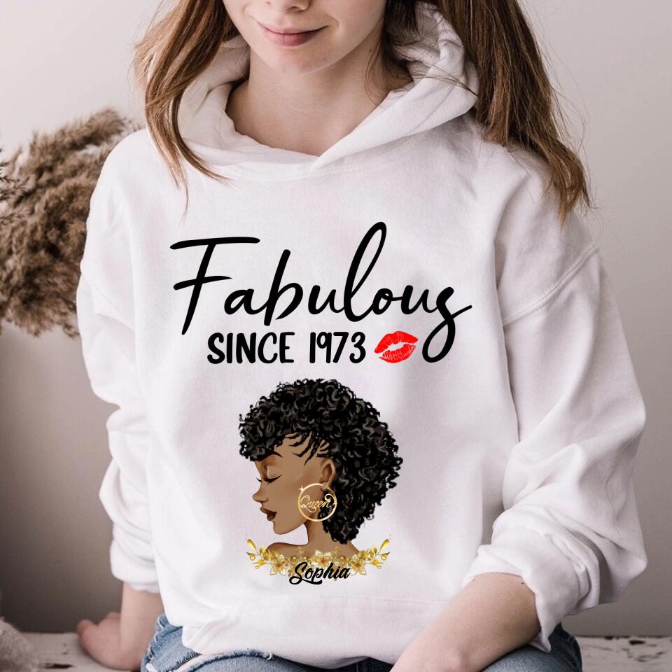 50th Birthday Shirts For Her, Personalised 50th Birthday Gifts, 1973 T Shirt, 50 And Fabulous Shirt, 50th Birthday Shirt Ideas, Gift Ideas 50th Birthday Woman