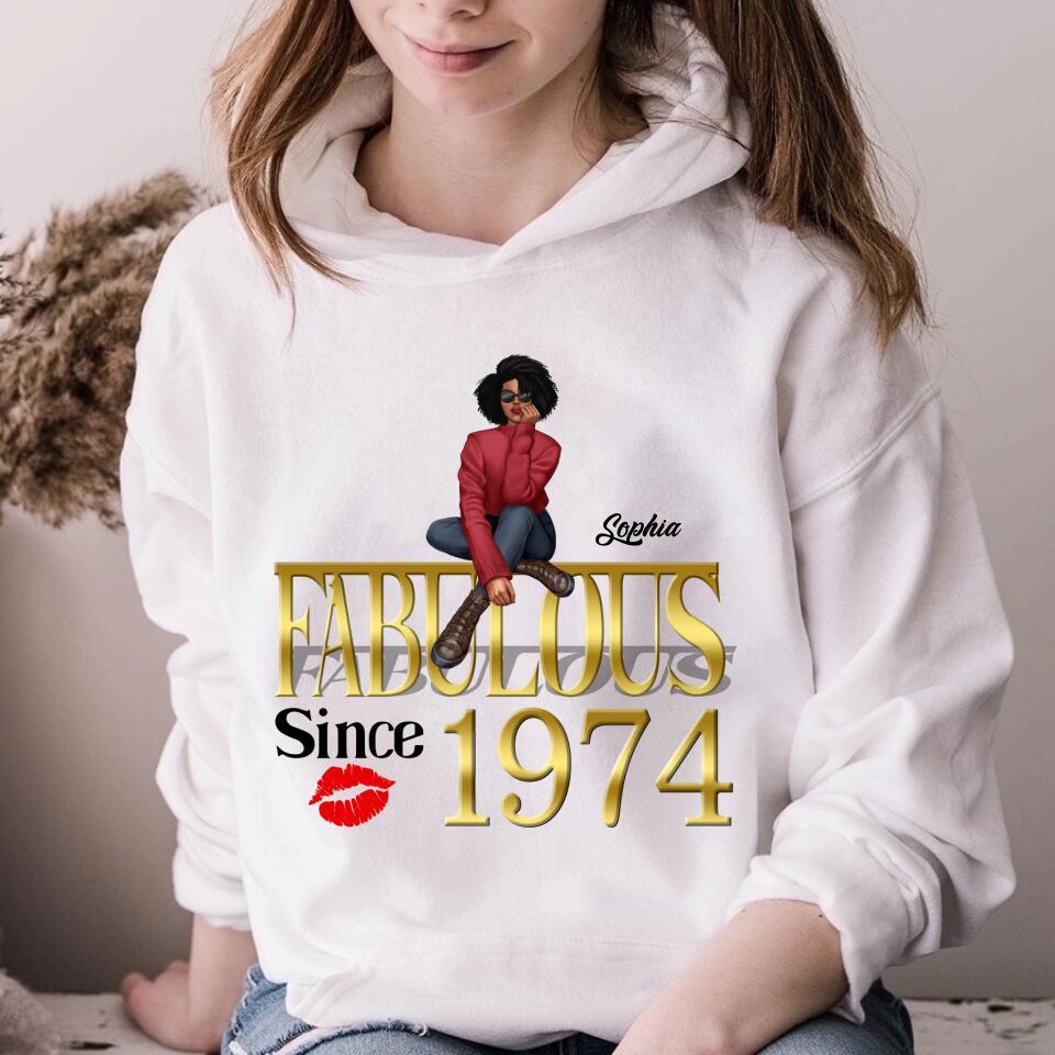 49th birthday shirts for her, Personalised 49th birthday gifts, 1974 t shirt, 49 and fabulous shirt, 49th birthday shirt ideas, gift ideas 49th birthday woman