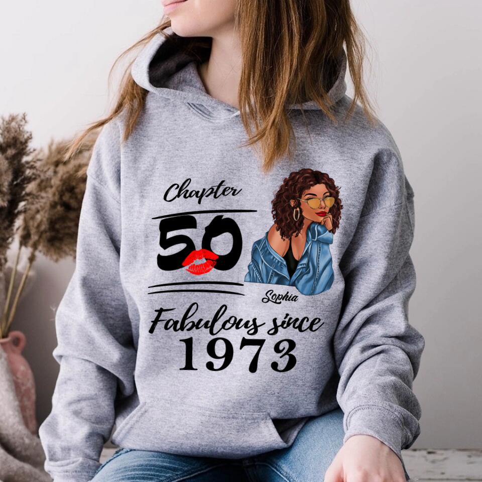 50th Birthday Shirts For Her, Personalised 50th Birthday Gifts, 1973 T Shirt, 50 And Fabulous Shirt, 50th Birthday Shirt Ideas, Gift Ideas 50th Birthday Woman