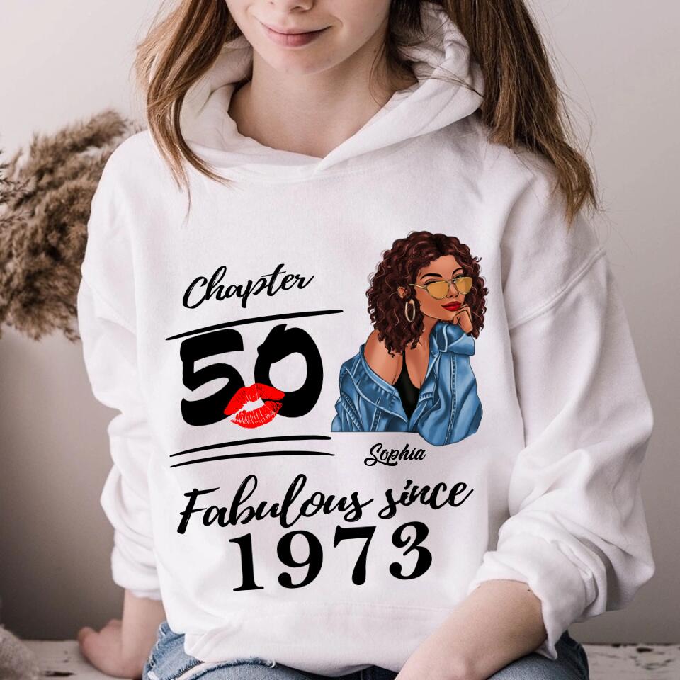 50th Birthday Shirts For Her, Personalised 50th Birthday Gifts, 1973 T Shirt, 50 And Fabulous Shirt, 50th Birthday Shirt Ideas, Gift Ideas 50th Birthday Woman