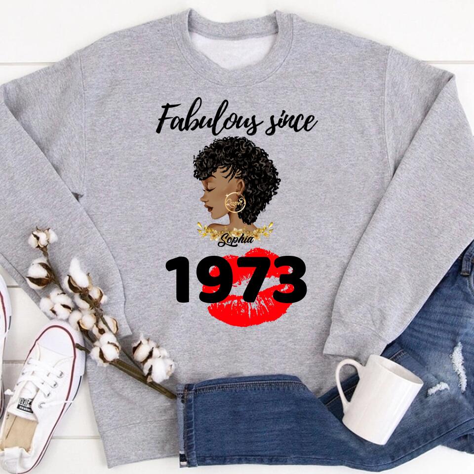 50th Birthday Shirts For Her, Personalised 50th Birthday Gifts, 1973 T Shirt, 50 And Fabulous Shirt, 50th Birthday Shirt Ideas, Gift Ideas 50th Birthday Woman