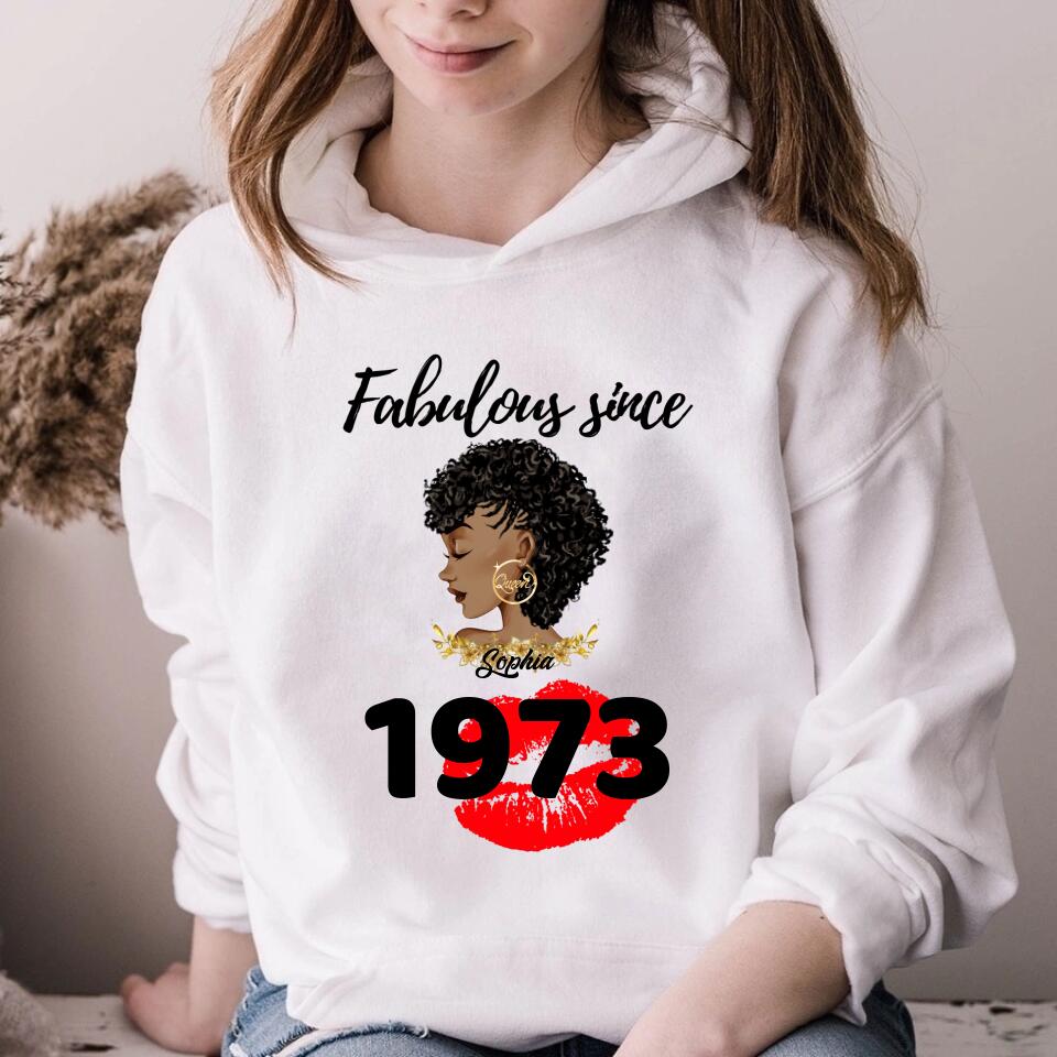 50th Birthday Shirts For Her, Personalised 50th Birthday Gifts, 1973 T Shirt, 50 And Fabulous Shirt, 50th Birthday Shirt Ideas, Gift Ideas 50th Birthday Woman