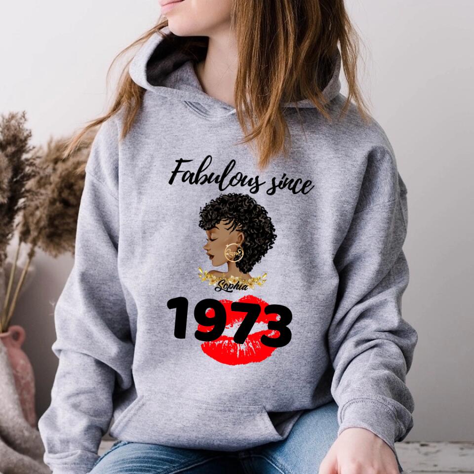 50th Birthday Shirts For Her, Personalised 50th Birthday Gifts, 1973 T Shirt, 50 And Fabulous Shirt, 50th Birthday Shirt Ideas, Gift Ideas 50th Birthday Woman