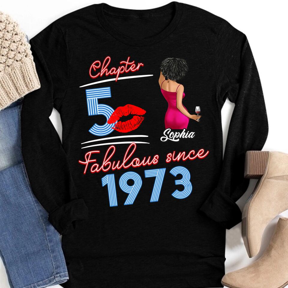 50th Birthday Shirts, Custom Birthday Shirts, Turning 50 Shirt, Gifts For Women Turning 50, 50 And Fabulous Shirt, 1973 Shirt, 50th Birthday Shirts For Her