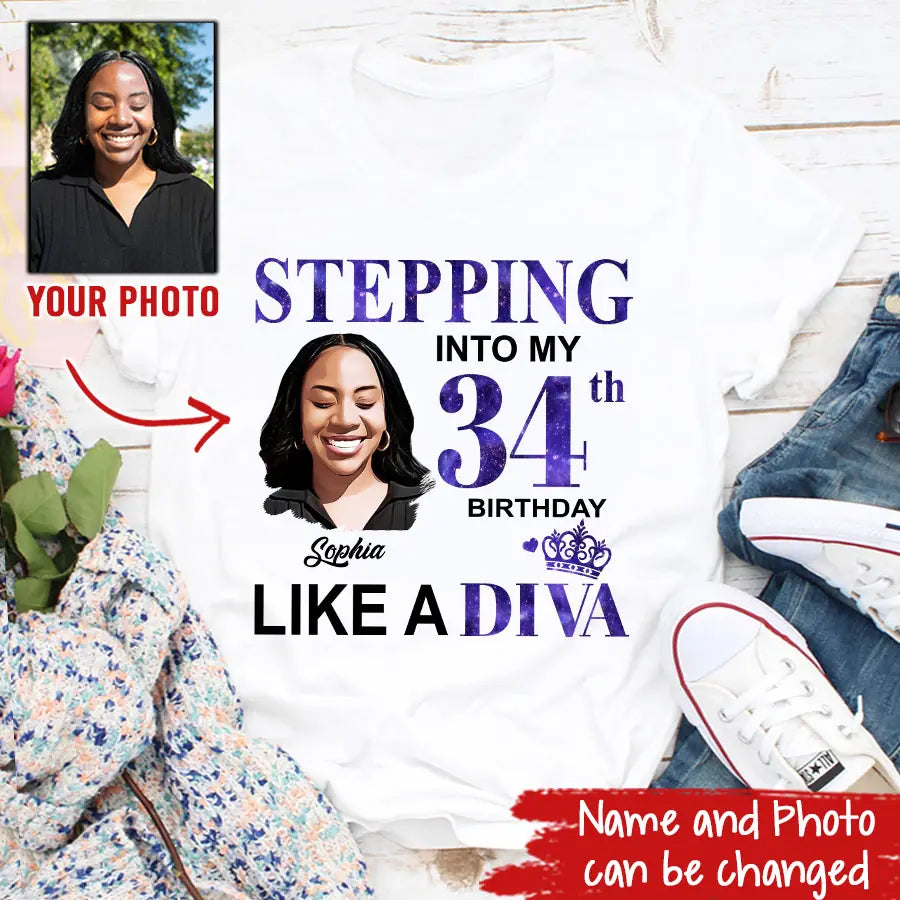 34th Birthday Shirts, Custom Birthday Shirts, Turning 34 Shirt, Gifts For Women Turning 34, 34 And Fabulous Shirt, 1989 Shirt, 34th Birthday Shirts For Her