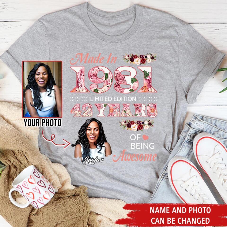 Custom Birthday Shirts, Chapter 42, Fabulous Since 1981 42nd Birthday Unique T Shirt For Woman, Her Gifts For 42 Years Old