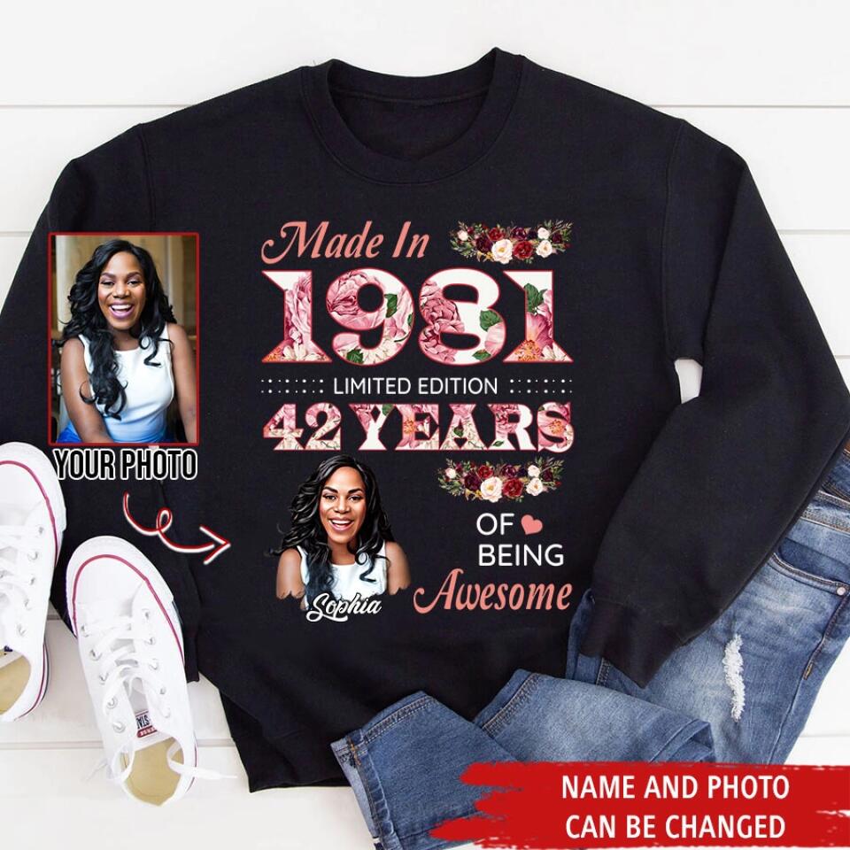 Custom Birthday Shirts, Chapter 42, Fabulous Since 1981 42nd Birthday Unique T Shirt For Woman, Her Gifts For 42 Years Old