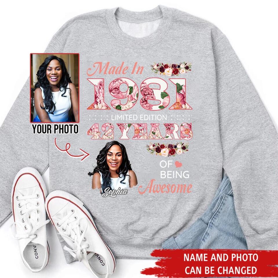 Custom Birthday Shirts, Chapter 42, Fabulous Since 1981 42nd Birthday Unique T Shirt For Woman, Her Gifts For 42 Years Old