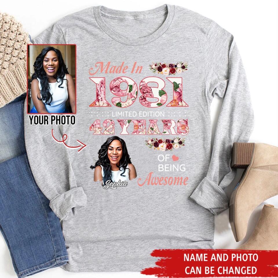 Custom Birthday Shirts, Chapter 42, Fabulous Since 1981 42nd Birthday Unique T Shirt For Woman, Her Gifts For 42 Years Old