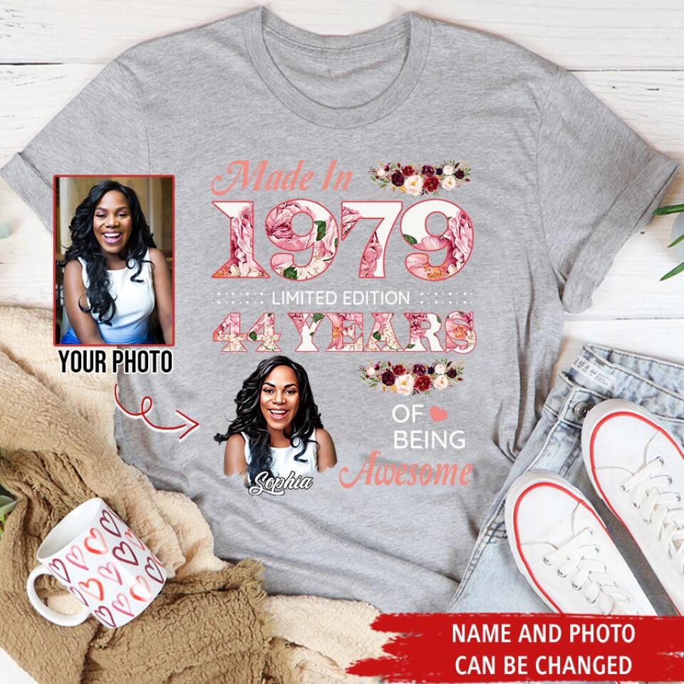 Custom Birthday Shirts, Chapter 44, Fabulous Since 1979 44th Birthday Unique T Shirt For Woman, Her Gifts For 44 Years Old
