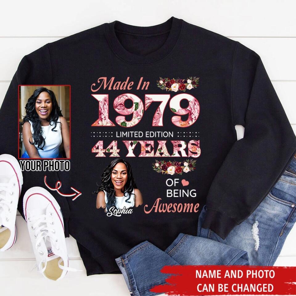 Custom Birthday Shirts, Chapter 44, Fabulous Since 1979 44th Birthday Unique T Shirt For Woman, Her Gifts For 44 Years Old