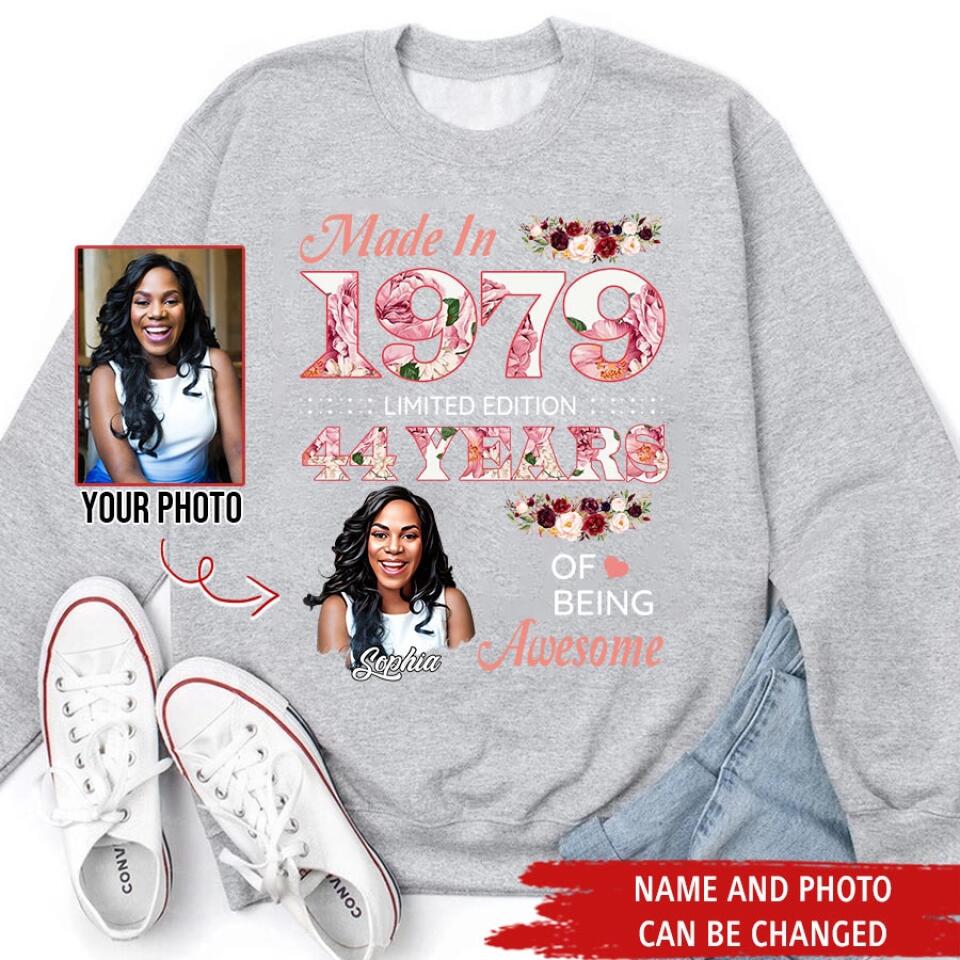 Custom Birthday Shirts, Chapter 44, Fabulous Since 1979 44th Birthday Unique T Shirt For Woman, Her Gifts For 44 Years Old